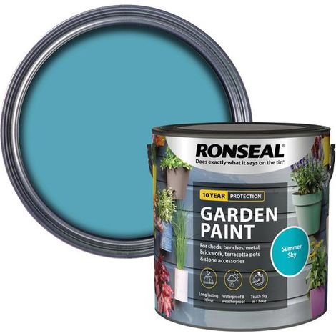 Ronseal Garden Paint Summer Sky 2.5 Litre (Exterior)