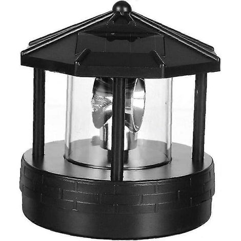 Phare solaire rotatif à LED (1 pièce), lampe pratique pivotante à 360° pour décoration extérieure de jardin. (1/5)