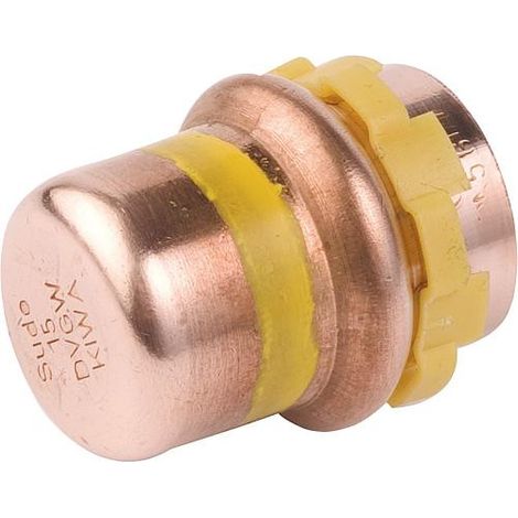 Raccord a sertir en cuivre gaz Capuchon diam. 18 mm, PG 5301 gaz contour V