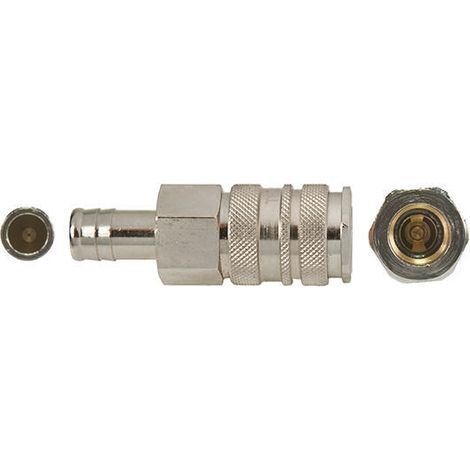 Raccord rapide pneumatique RS PRO, Tuyau cannelé vers Mâle 6mm en Laiton ( Prix pour 1 )