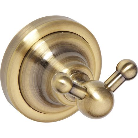 Crochet Patère Vintage Ricordi en Laiton Bronze (OPTIMARIC22BR), Support Mural Décoratif (1/3)