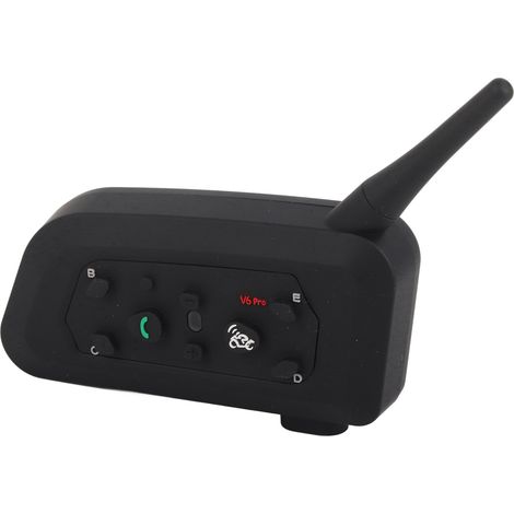 Talkie-walkie Bluetooth pour casque de moto V6 Pro (pack double) (inclus avec QC05426) (l'annonce doit inclure de vraies photos et le logo, sinon une réclamation sera déposée) (1/5)