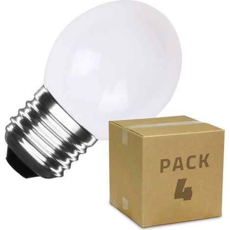 4er Pack LED-Glühbirnen E27 3W 300 lm G45 Weiss Weiß