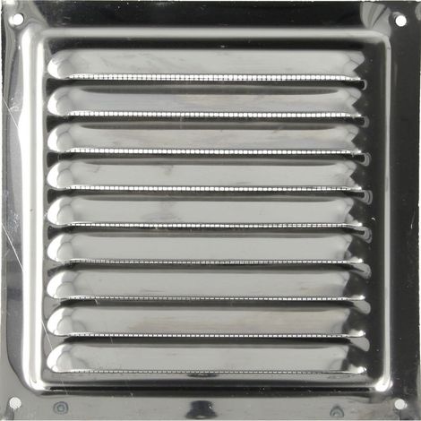 Grille d’intempéries inox V2A 150 x 150 mm