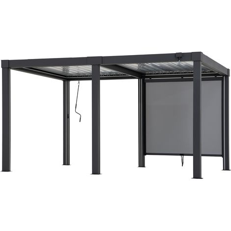 Schermo avvolgibile per Multi Pergola Matterhorn - 2 metri