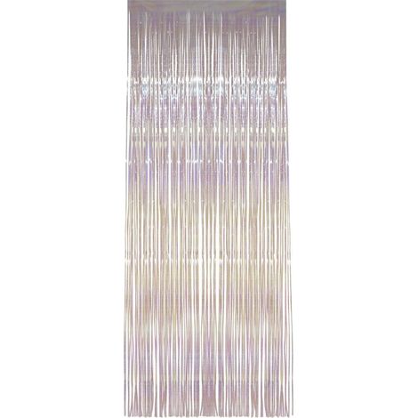 Shimmer Curtain - White - Iridescent - 91x244cm/36x96in - 21722