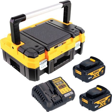 DeWalt DCB 1104 M2T Akku Starter Set 18 V mit 2x Akku 4,0 Ah + DCB 1104 Ladegerät + TSTAK (1/5)