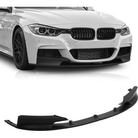 Fahrzeugmodifikation: Frontstoßstangenspoiler für BMW 3er F30/F35 (2012-2018), matt schwarz (übergroß) (Gewichtszunahme) (1/5)