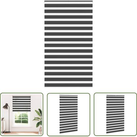 vidaXL Store zèbre noir 120x200 cm largeur du tissu 115,9 cm polyester (1/5)