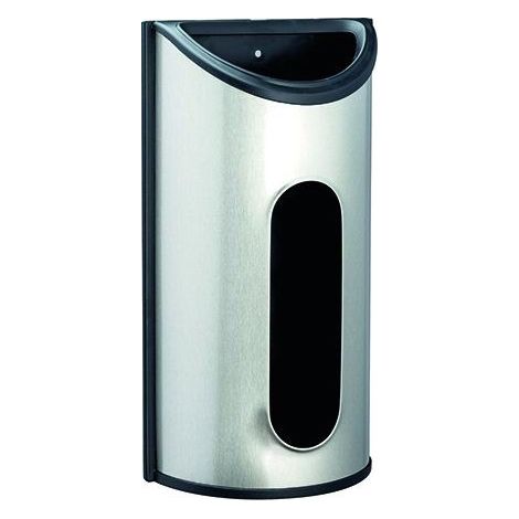 Porte-sachets Vigor, en inox, fixation murale, hauteur 31 cm (1/4)