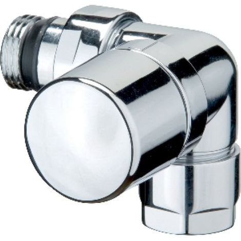 VALVOLA D'ARREDO AD ANGOLO SX TERMOSTATIZZABILE CROMO-LUCIDO 3/8&quot