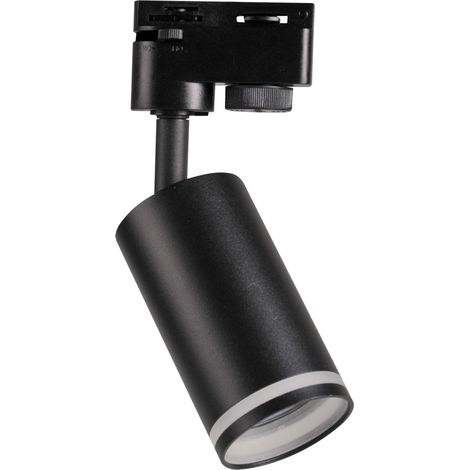 Projecteur rail noir GU10 orientable Paris Polux 321619 (1/5)