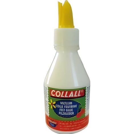 Colle pour feutrine - Collall - 100 ml - Sans solvant - Sans odeur - Idéale pour tissu