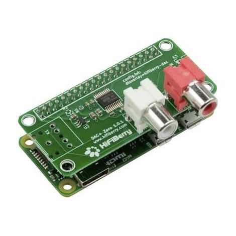 HiFiBerry DAC+ Zero Carte son pour Raspberry Pi® Convient pour (kits de développement): Raspberry Pi® Zero (1/3)