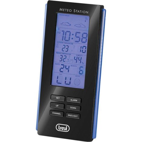Trevi ME 3108 RC Wetterstation schwarz mit programmierbarem Alarm
