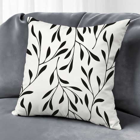 Bunter Kissenbezug mit Blumenmuster, für drinnen und draußen, 50 × 50 cm (1/5)