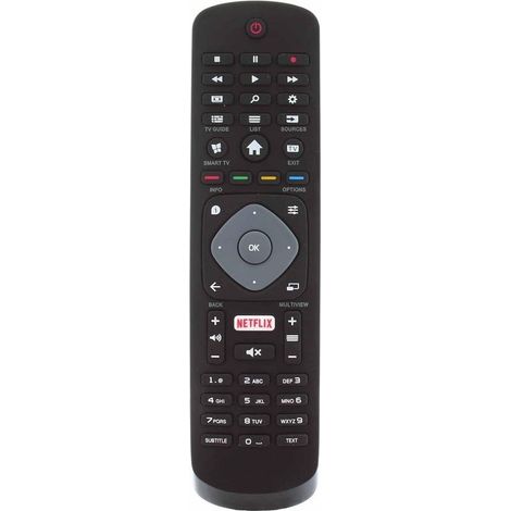 Télécommande originale Philips pour téléviseurs intelligents Compatible HOF16H303GPD24 SMART NETFLIX 398G R08B Aucune programmation requise (1/5)