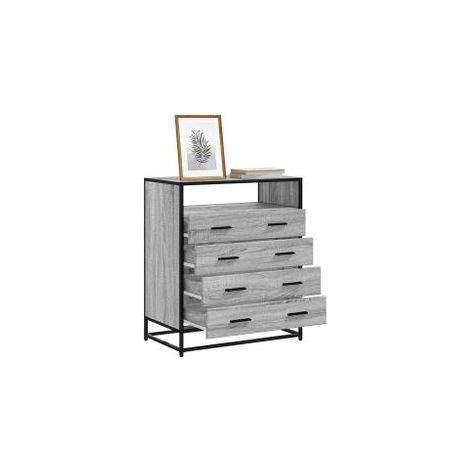 Commode sonoma gris 70x41x70 bois d'ingénierie (1/5)