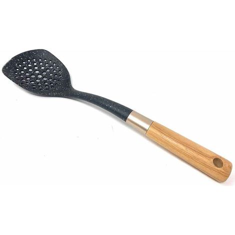 Schiumarola antiaderente con Manico in Legno appendibili Attrezzi Utensili da Cucina stoviglie