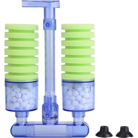 Filtro bioquímico para acuarios XY-2882 con esponja y ventosa para estanques de hasta 200 l. (1/5)