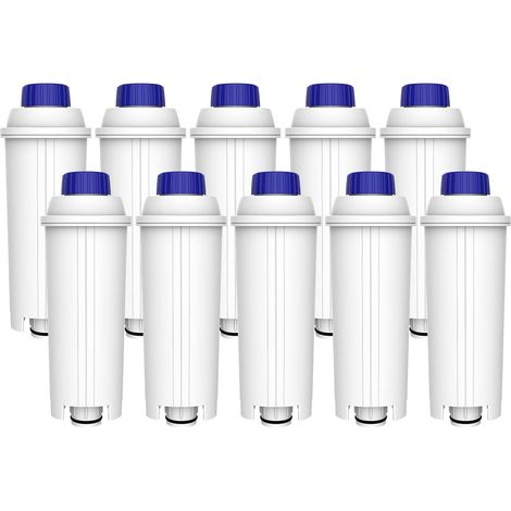10 Filtres à Café Compatibles De'Longhi, Réduction Chlore, Pour Machines ECAM ESAM ETAM (1/5)