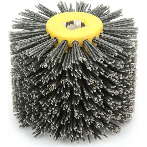 Roue de Polissage Roue de Tréfilage, Fartools Rex 80 Brosse Grit 80 Roue de Tréfilage Abrasive Tambour Roue de Brunissage pour Meubles en Acajou (1/5)