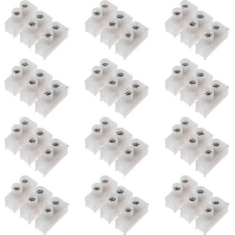 Paquete de 30 terminales de crimpado reutilizables de triple conexión de 10 A para conexiones eléctricas rápidas y seguras. (1/5)