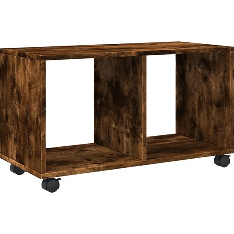 Maison Exclusive - Mobiletto con Ruote Rovere Fumo 72x33x42,5 cm in Truciolato