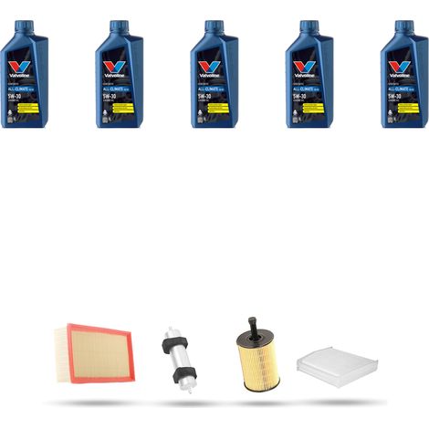 Kit tagliando 4 FILTRI e 5L OLIO compatibile con Audi Q5 (8RB) 2.0 tdi 120kw dal 2008 (1/5)