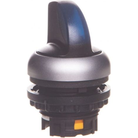 Interruptor de accionamiento de 3 posiciones azul con retroiluminación, autorretorno M22-WLK3-B 216841