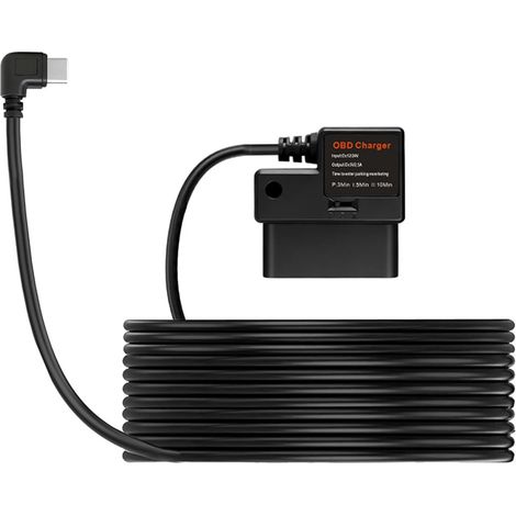 Câble OBD Voiture - Prêt à l'emploi 12V/24V 5V Abaissement de Tension Hardwire Adaptateur OBD USB,Idéal pour Voyages Nuit Stationnement Longue Route et Conduite (1/5)