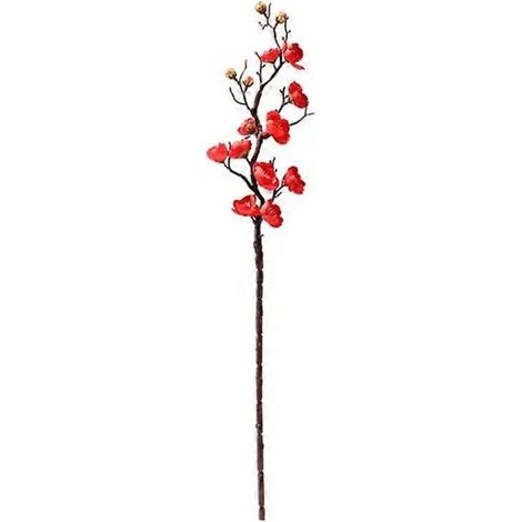 Branche de fleur de prunier artificielle, décoration de mariage, jardin, bureau et maison, fête, branche florale réaliste. (1/4)