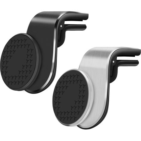 [MAI USATO]Supporto magnetico per auto da 2 pezzi, supporto magnetico portatile per telefono, supporto magnetico per bocchette dell'aria per auto, supporto magnetico rotante a 360° per iPhone Huawei (1/5)