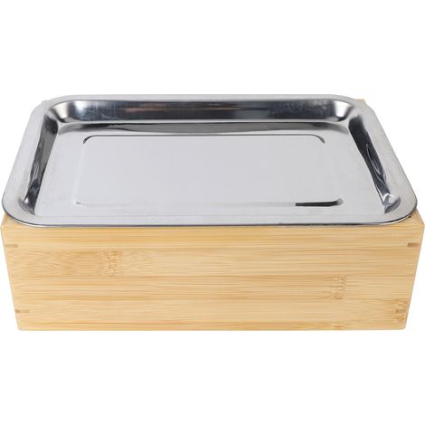 barbecue de table avec bougie chauffante en bambou et plaque (1/5)