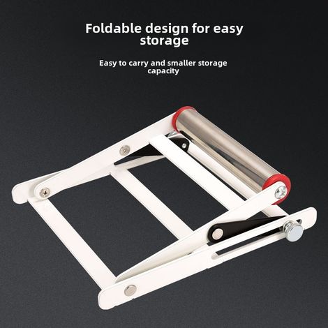 Cadre de support pour machine de découpe, cadre de support de matériau long, support portable réglable, taille réglable, tube en acier inoxydable 201 (support à plateaux) (1/2)