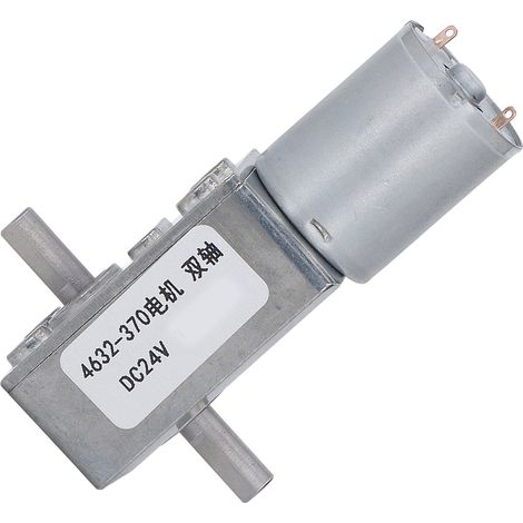 24V Gleichstrom-Doppelwellen-Getriebemotor, selbsthemmendes Schneckengetriebe, 150 U/min, für Automatisierung und Tore. (1/5)