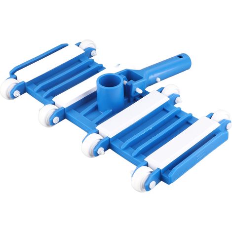 Tête de Balai Aspirateur pour Piscine avec Roues et Poignée Réglable Amovible