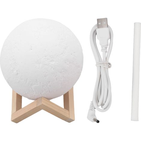 Leiser ätherischer Öldiffusor (35 dB) mit 1600 ml Fassungsvermögen, USB-Luftbefeuchter im Holzdesign und Nachtlicht für Zuhause (1/5)