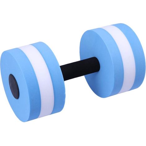Water Dumbbell Floating Dumbbell Aqua Fitness Aerobics Dumbbells Foam Suspension Dumbbell - 1 Pair (Blue) (1/5)
