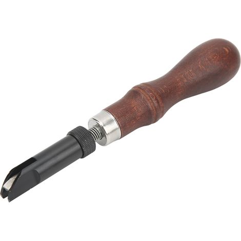 Outils pour le cuir, outil à rainurer en V américain, poussoir en V, outil à rainurer, poussoir télescopique (1/5)