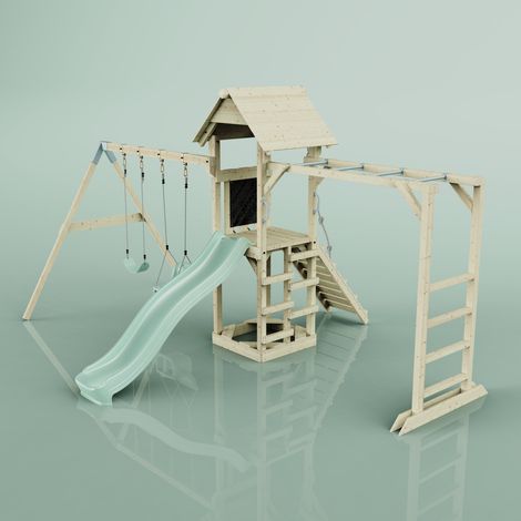 PolarPlay Tour de jeux Örebro Vert 491 x 358 cm Balançoire bébé (1/5)