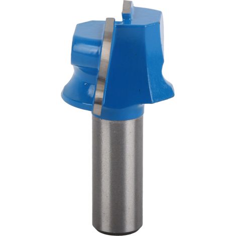 Fraise à rainurer pour poignées de tiroir, queue 1/2", acier au carbure tungstène, revêtement anti-adhésif PTFE, outil de menuiserie professionnel.