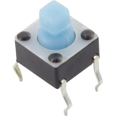 TRU COMPONENTS YST-1102T Drucktaster 12 V/DC 0.05 A 1 x Aus/(Ein) tastend (L x B) 6 mm x 6 mm 1 St