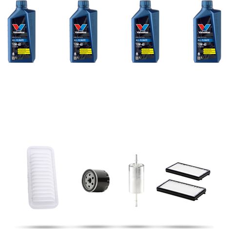 Kit tagliando 4 FILTRI e 4L OLIO compatibile con Mazda 3 (BK) 1.6 77kw dal 2003 al 2009 (1/5)
