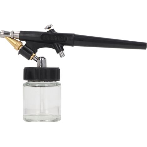 Kit Aérographe Sans Fil Mini Compresseur Portable pour Ongles Maquillage Gâteaux Pistolet Peinture Action Simple Réservoir Inférieur Buse 0.8mm (1/5)