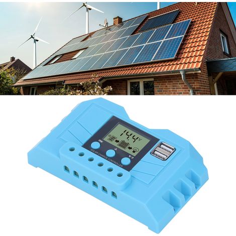 Écran LCD, double interface USB, contrôleur de chargeur solaire PWM, adaptatif 12/24V 20A. (1/5)
