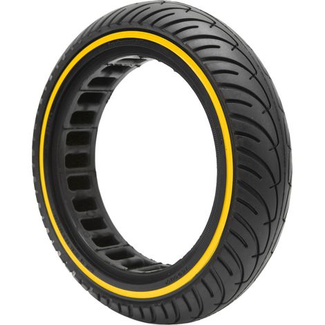Pneu amortisseur en caoutchouc alvéolé pour trottinette électrique Xiaomi M365 Pro 2S Lite, couleur jaune (1/5)