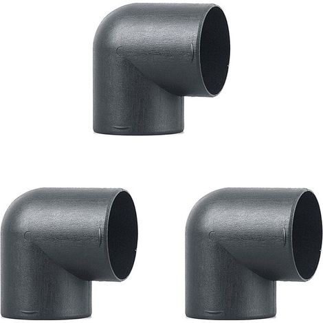 Set di 3 connettori a gomito a L da 75 mm per tubo di scarico del condotto di ventilazione del riscaldatore d'aria per autoveicoli Webasto Eberspaecher