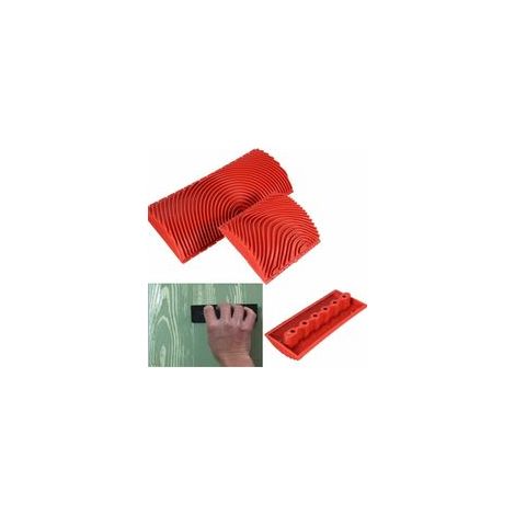 Imitation Grain De Bois Outil Peinture Effet DIY Outils De Décoration Murale 3 Pouces 6 Pouces, Brosse De Rouleau D De Silicone Graining D'outils pour La Maison Brosse À Grain De Bois (1/5)