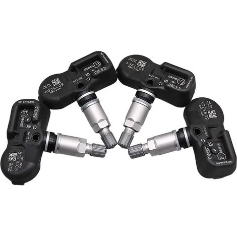 (4 pièces) Capteurs de pression des pneus PMV-C215 pour véhicules (42607-48020) compatibles avec Lexus ES, LC, LS, RX, Toyota Land Cruiser, Camry, C-HR, RAV4 et Yaris (433 MHz). (1/5)
